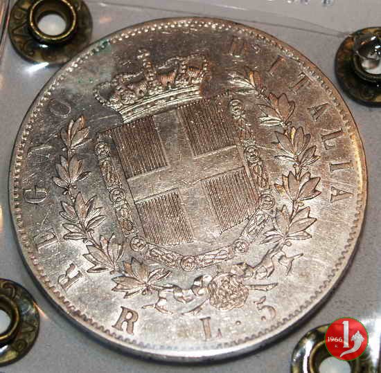 5 lire o scudo 1877 (Roma)