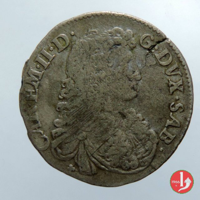 5 soldi II tipo 1668 (Torino)