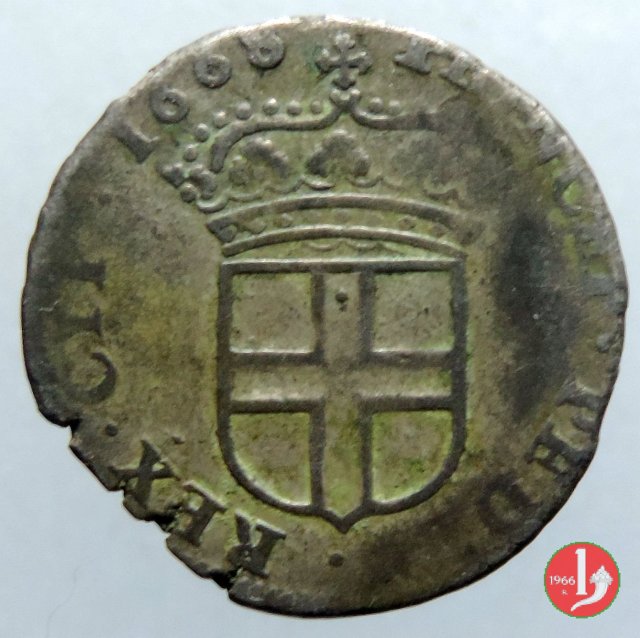 5 soldi II tipo 1668 (Torino)