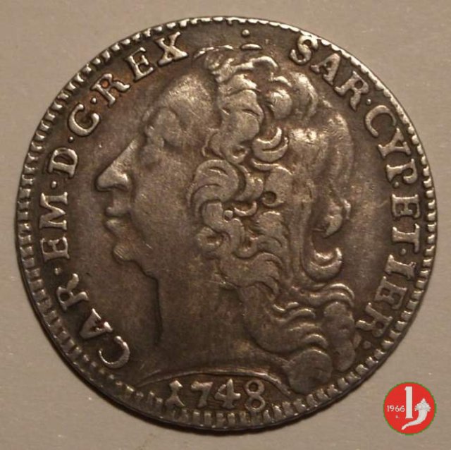 Lira III tipo 1748 (Torino)