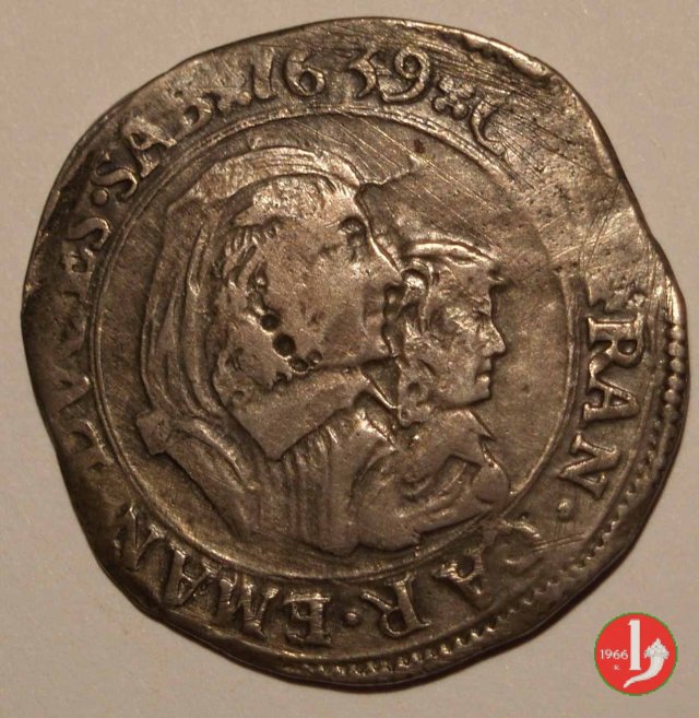 Mezza lira I tipo 1639 (Torino)