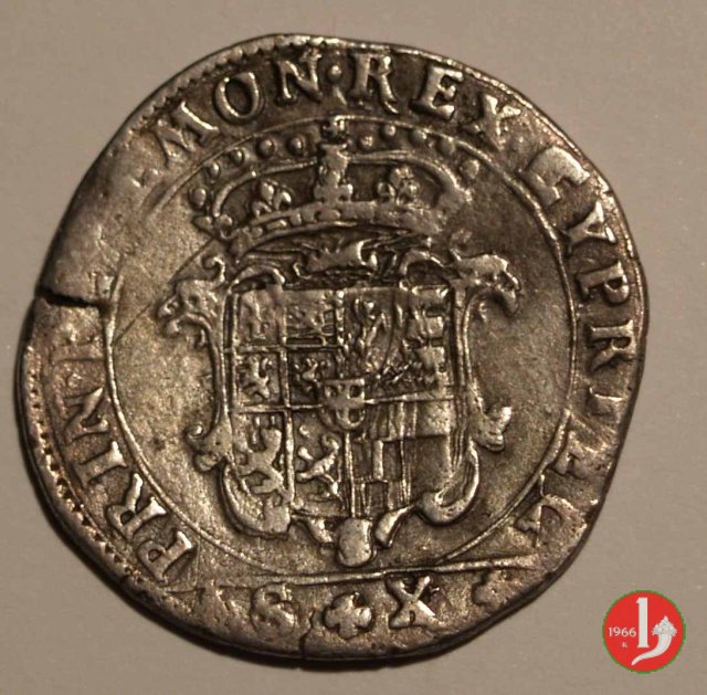 Mezza lira I tipo 1652 (Torino)