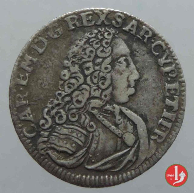 Mezza lira I tipo 1733 (Torino)