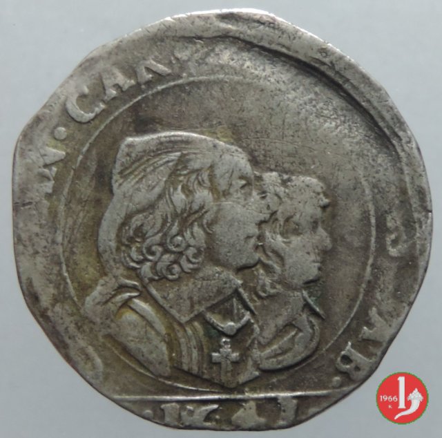 Mezza lira V tipo 1641 (Torino)