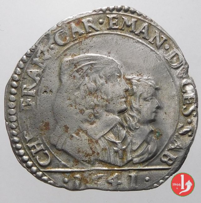 Mezza lira V tipo 1641 (Torino)