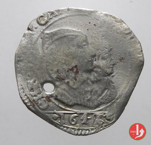 Mezza lira V tipo 1642 (Torino)