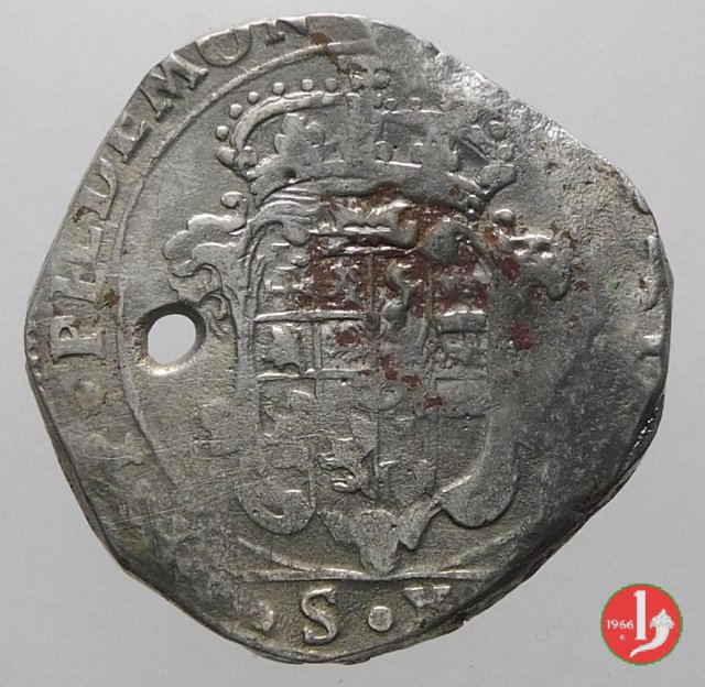 Mezza lira V tipo 1642 (Torino)