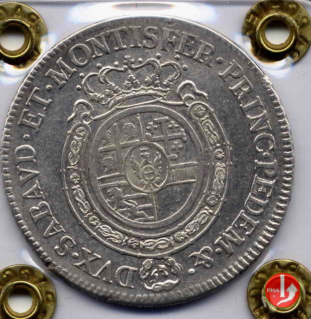Mezzo scudo da 3 lire 1776 (Torino)