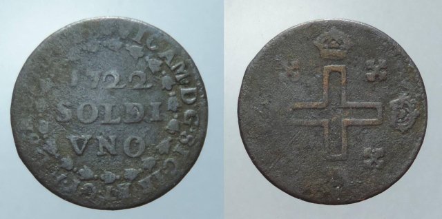 Soldo I tipo 1722 (Torino)