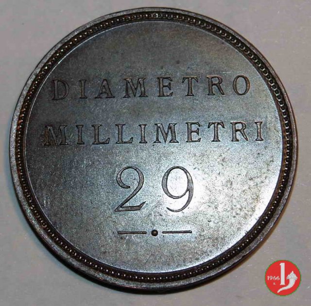 progetto 20 centesimi 1907 per dimensione in rame 1907 (Johnson)