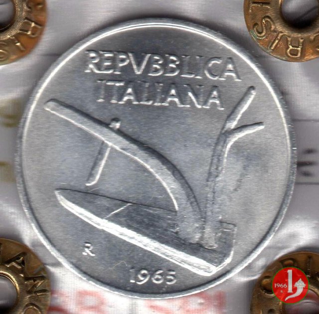 10 lire spighe 1965 (Roma)