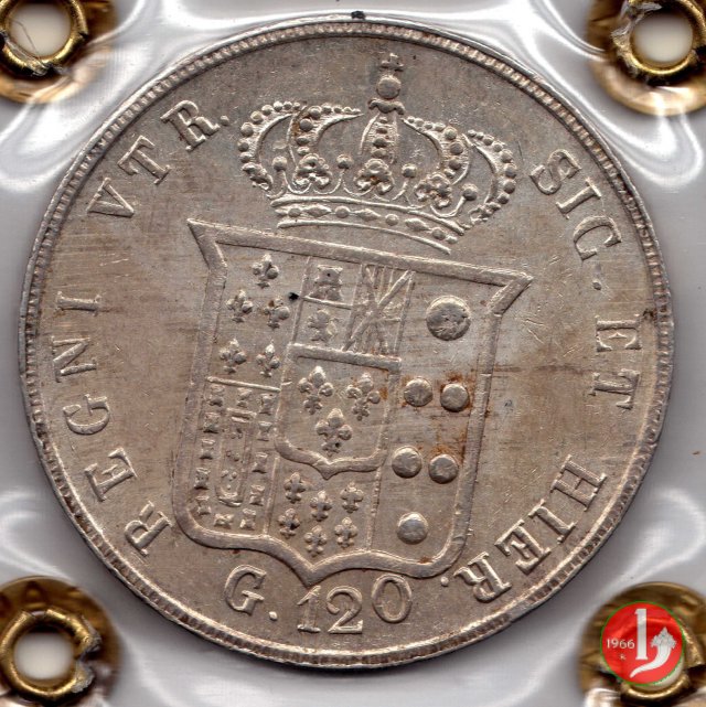 Piastra da 120 Grana 1856 (Napoli)