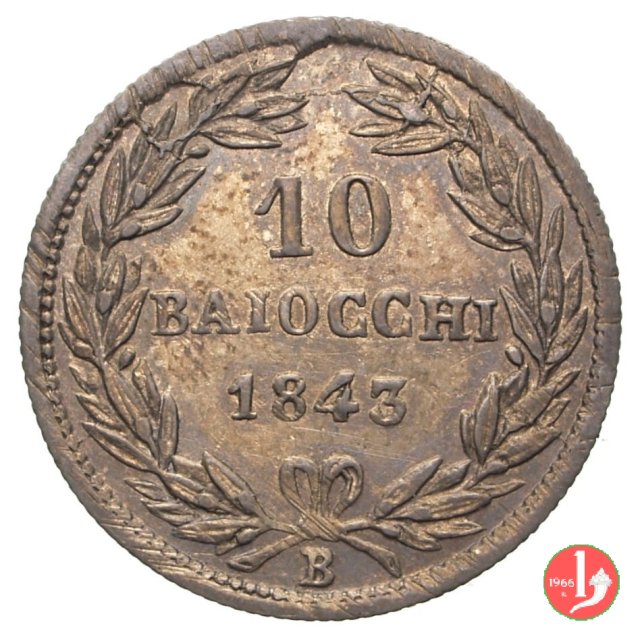 10 Baiocchi (Giulio o Paolo) 1843 (Bologna)