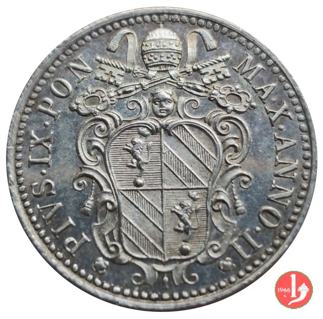 10 baiocchi (Giulio o Paolo) 1847 (Roma)