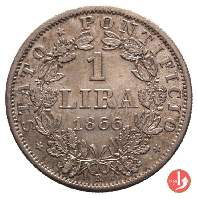 1 lira 1866 (Roma)