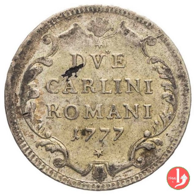 2 carlini 1777 stemma 1777 (Roma)