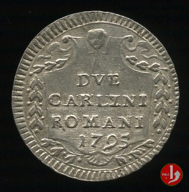 2 carlini 1794-95 (I riduzione) 1795 (Roma)