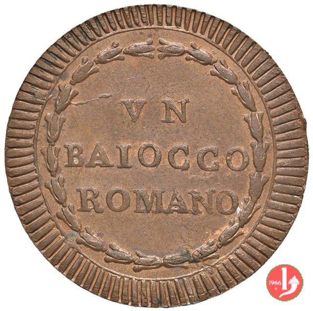 Baiocco del 1° tipo 1800 (Roma)