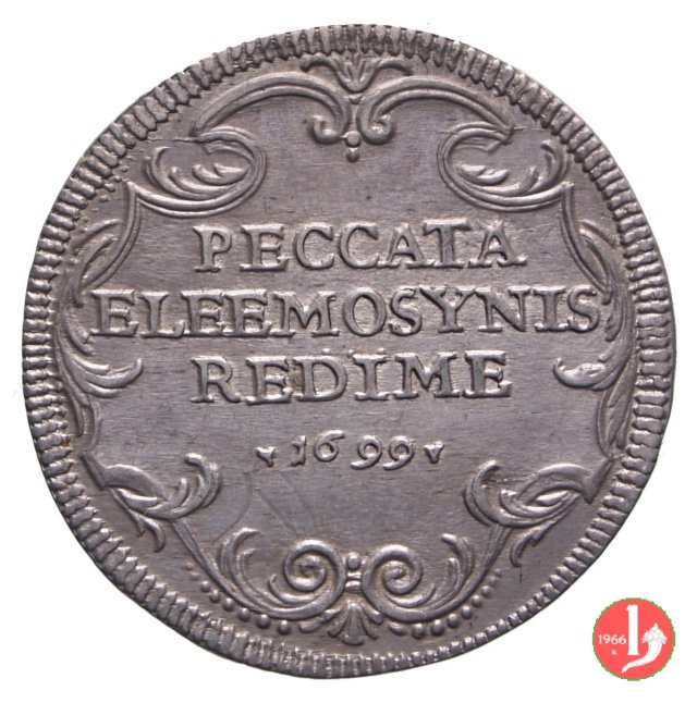 Giulio PECCATA ELEEMOSYNIS REDIME 1699 (Roma)