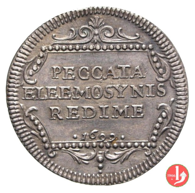 Giulio PECCATA ELEEMOSYNIS REDIME 1699 (Roma)