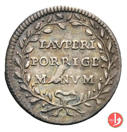 Grosso PAVPERI PORRIGE MANVM 1741 (Roma)