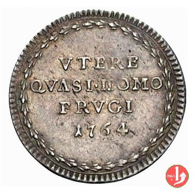 Grosso VTERE QVASI HOMO FRVGI 1764 (Roma)