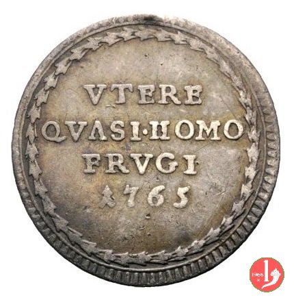 Grosso VTERE QVASI HOMO FRVGI 1765 (Roma)