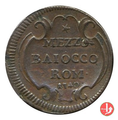 Mezzo Baiocco 1740 (Roma)