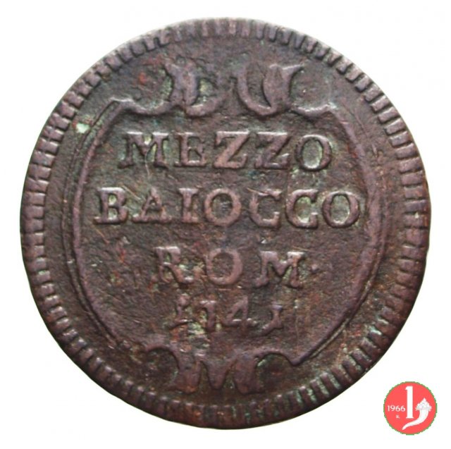 Mezzo baiocco 1741 (Roma)