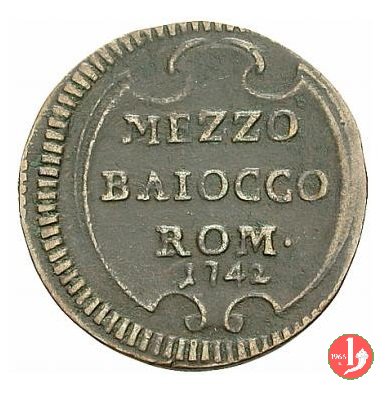 Mezzo baiocco 1742 (Roma)