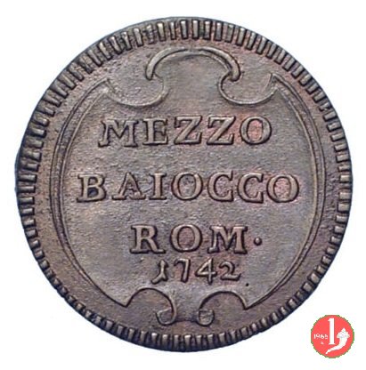 Mezzo baiocco 1742 (Roma)