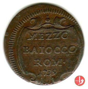 Mezzo baiocco 1739 (Roma)