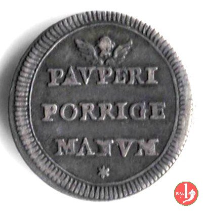 Mezzo grosso PAVPERI PORRIGE MANVM  (Roma)