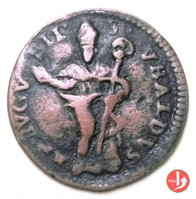 Quattrino STEMMA-S. UBALDO (figura mitrata)  (Gubbio)