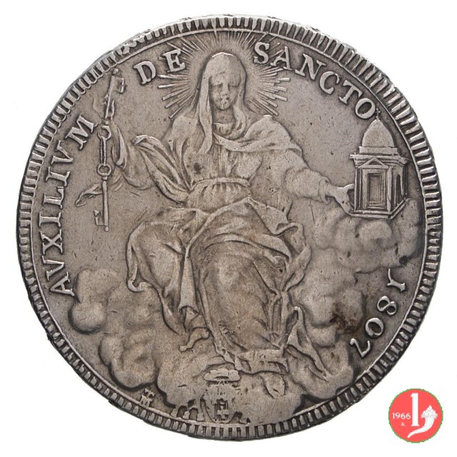 Scudo Romano del 2° tipo 1807 (Roma)