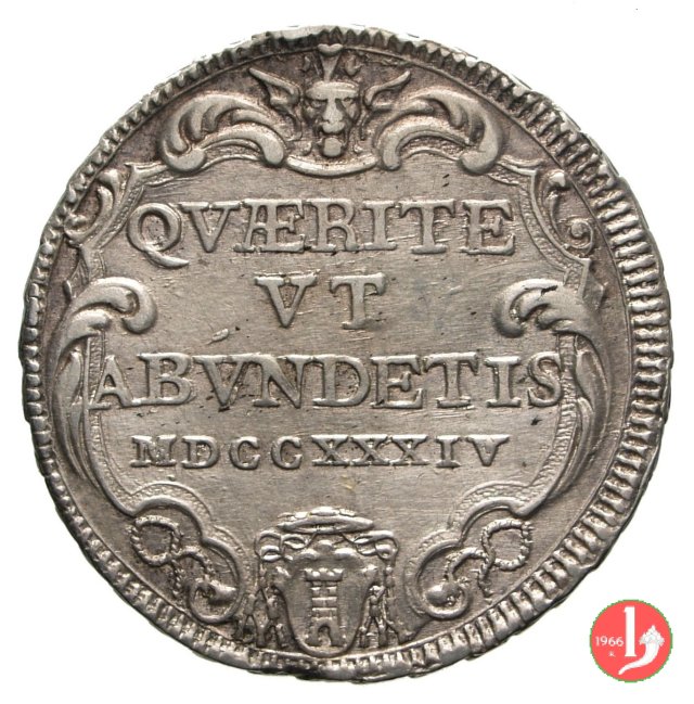 Testone Quaerite ut Abundetis 1734 (Roma)