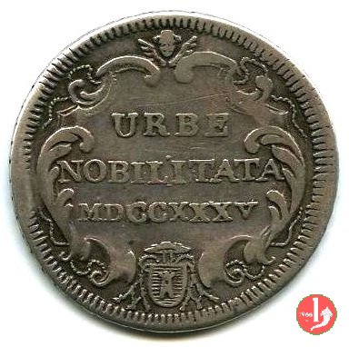 Testone Urbe Nobilitata 1735 (Roma)