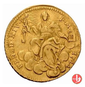 Zecchino REPENTE DE COELO (o CAELO) 1744 (Roma)