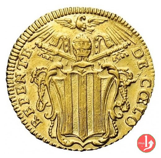 Zecchino REPENTE DE COELO (o CAELO) 1747 (Roma)