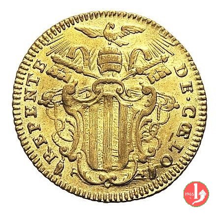 Zecchino REPENTE DE COELO (o CAELO) 1750 (Roma)