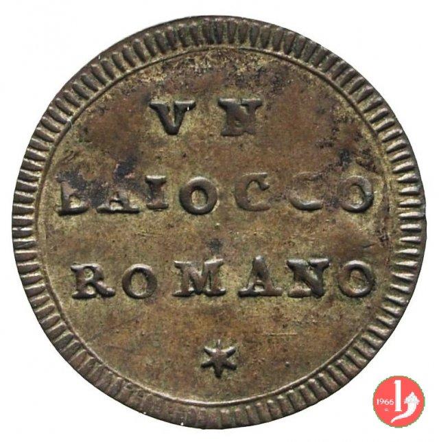 baiocchella o baiocco romano 1782 (Roma)