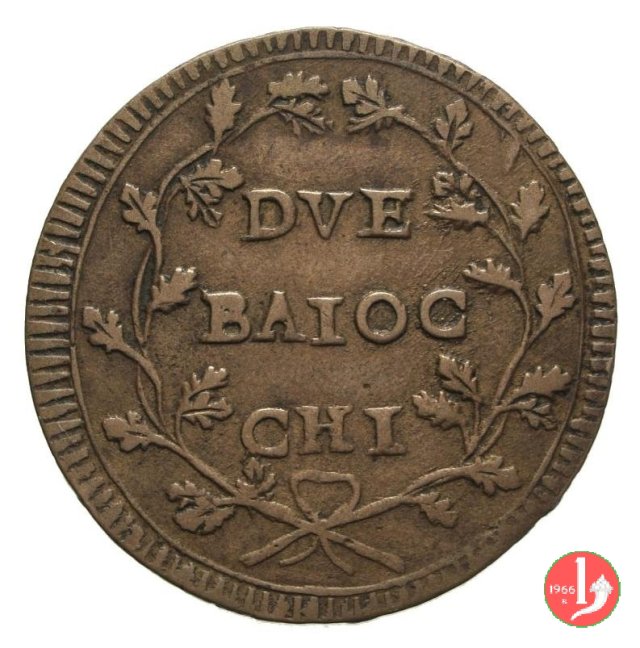 due baiocchi (con sigla "A-P") 1799 (Ancona) due baiocchi (con sigla "A-P") 1799 (Ancona)