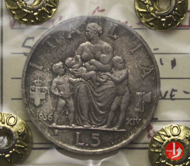 prova 5 lire famiglia 1936 (Roma)