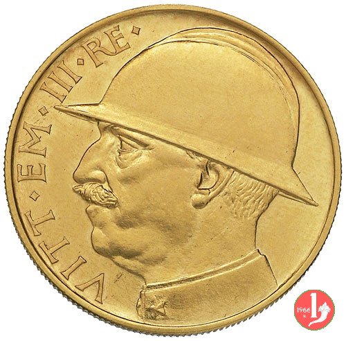 prova in oro 20 lire elmetto 1928 (Roma)