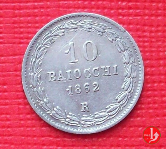 10 baiocchi (Giulio o Paolo) 1862 (Roma)