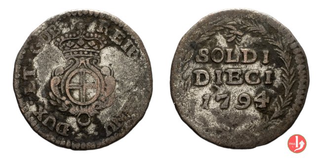 10 soldi nuovi 1794 (Genova)