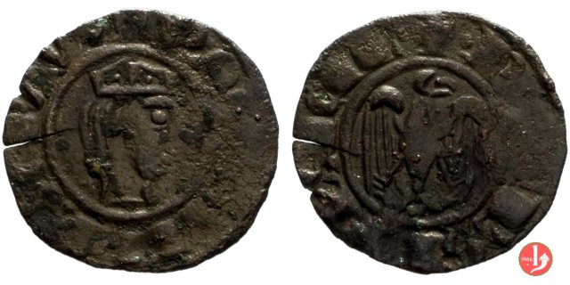 Denaro (con testa coronata dx) 1243 (Messina)