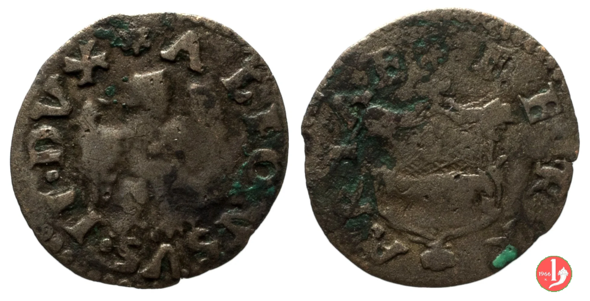 Quattrino con lo stemma della citt&agrave;  (Ferrara)