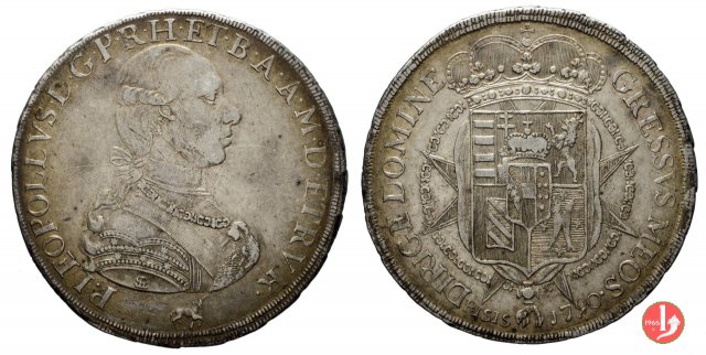 francescone (10 paoli) serie "senile" 1790 (Firenze)