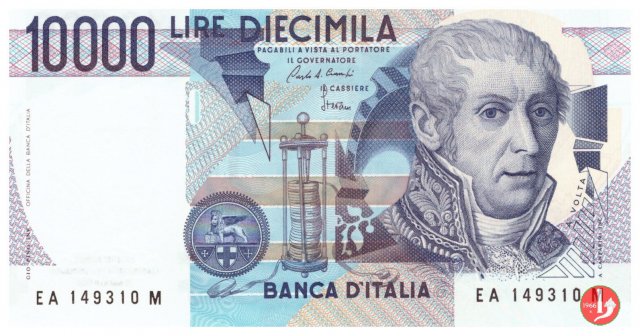 10.000 lire Alessandro Volta 1984